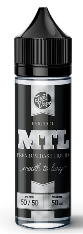 JustVape MTL beznikotinová báze (50VG/50PG) 50ml