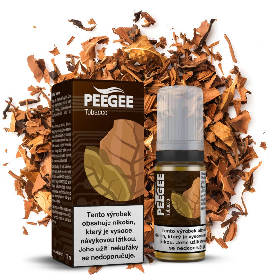 e-liquid PEEGEE - Tobacco (Čistý tabák) 10ml Obsah nikotinu: 12 mg Čistý tabák