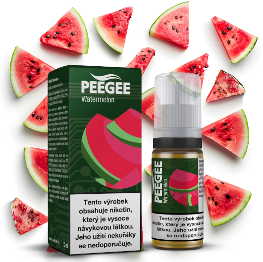 e-liquid PEEGEE - Watermelon (Vodní meloun) 10ml Obsah nikotinu: 12 mg Vodní meloun