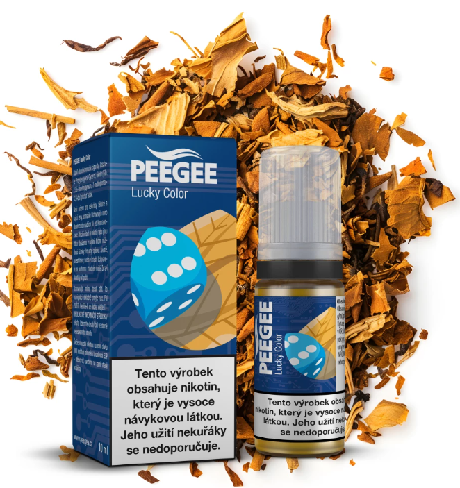 e-liquid PEEGEE - Lucky Color (Směs tabáku) 10ml Obsah nikotinu: 12 mg Směs tabáku