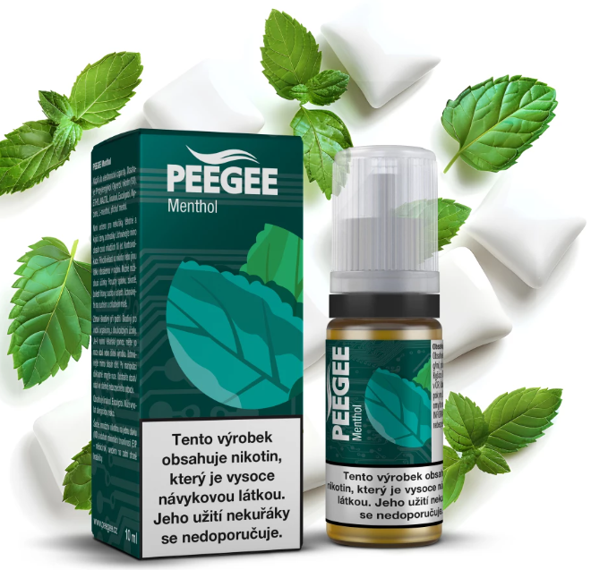 e-liquid PEEGEE - Menthol (Mentol) 10ml Obsah nikotinu: 12 mg Mentol
