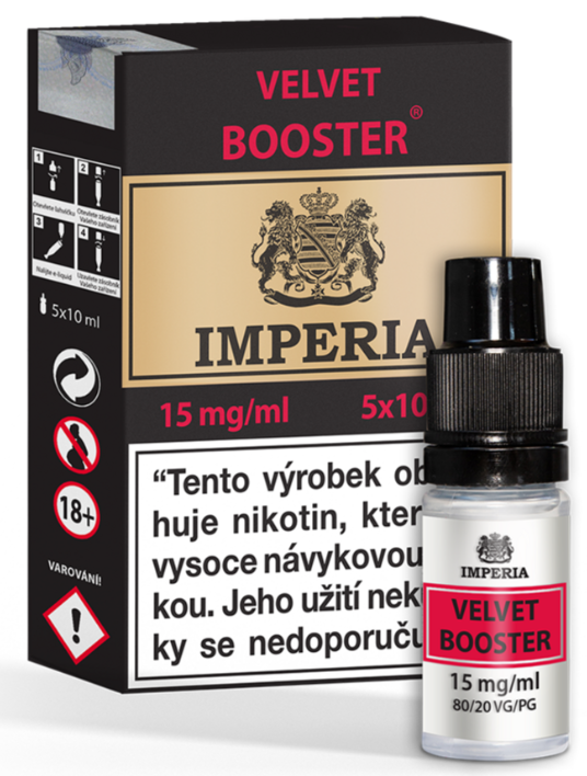 Imperia Velvet Booster (80VG/20PG) 5x10ml Obsah nikotinu: 15 mg