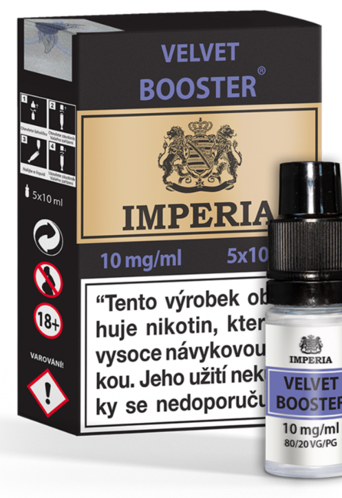 Imperia Velvet Booster (80VG/20PG) 5x10ml Obsah nikotinu: 10 mg