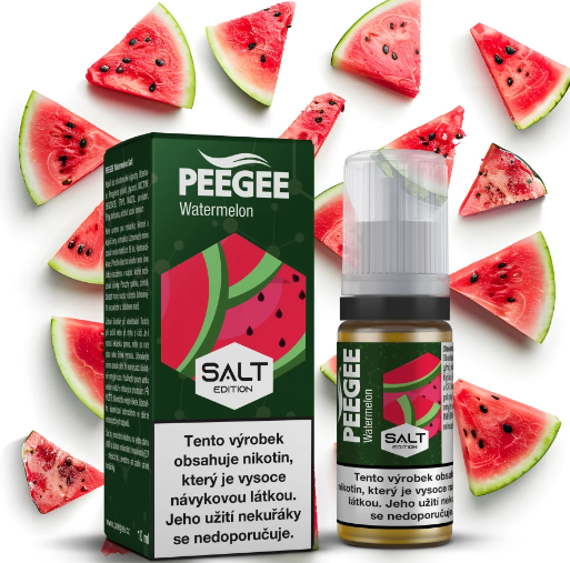 e-liquid PEEGEE SALT - Watermelon (Vodní meloun) 10ml Obsah nikotinu: 10 mg Vodní meloun