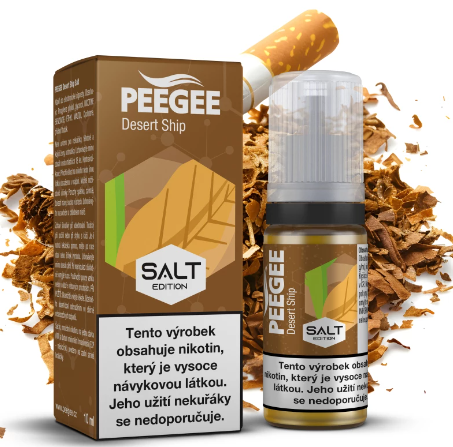 e-liquid PEEGEE SALT - Desert Ship (Burley virginský tabák) 10ml Obsah nikotinu: 10 mg Burley virginský tabák