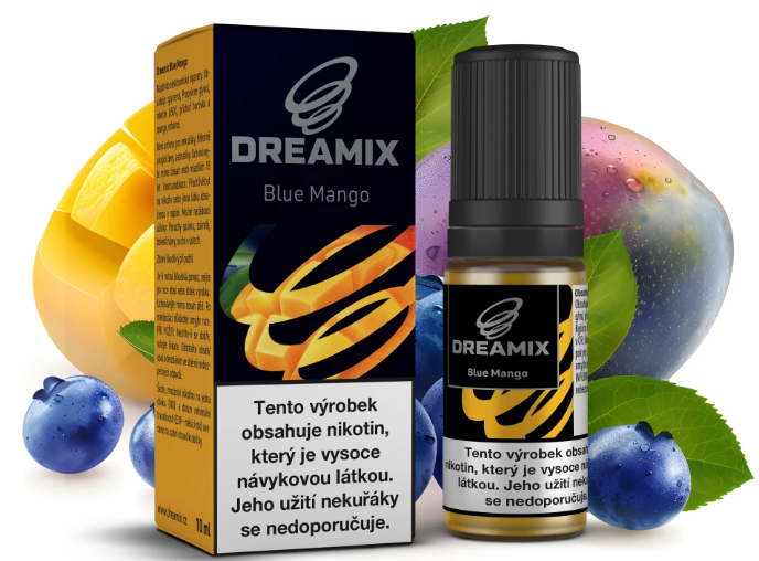 Dreamix - Blue Mango (Borůvka a mango) 10ml Obsah nikotinu: 0 mg
