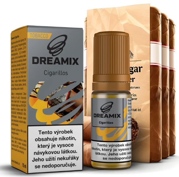 Dreamix - Cigarillos Tobacco (Doutníkový tabák) 10ml Obsah nikotinu: 12 mg