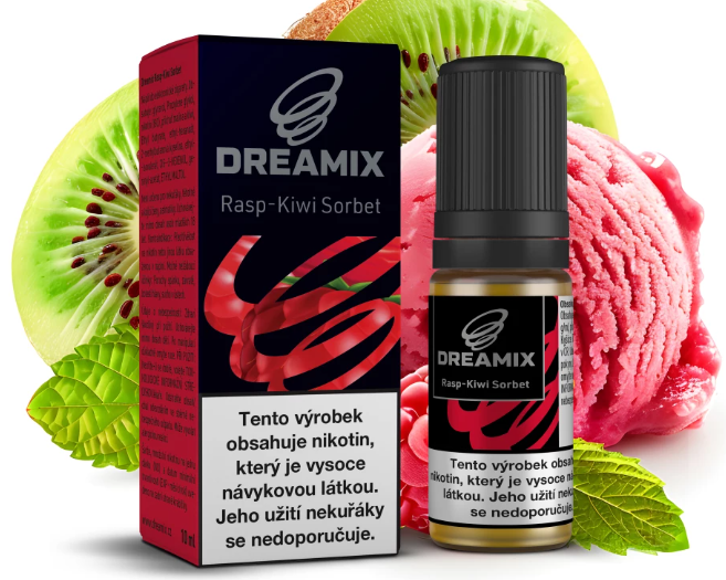 Dreamix - Rasp-Kiwi Sorbet (Malina a kiwi sorbet) 10ml Obsah nikotinu: 0 mg