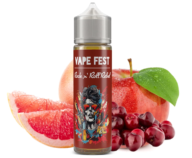 Vape Fest - Rock n Roll Rebel (Třešeň, jablko a grapefruit) 10ml