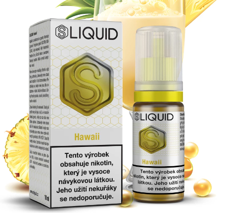 SLIQUID - Hawaii (Piňa Colada a ananas) 10ml Obsah nikotinu: 20 mg Piňa Colada a ananas