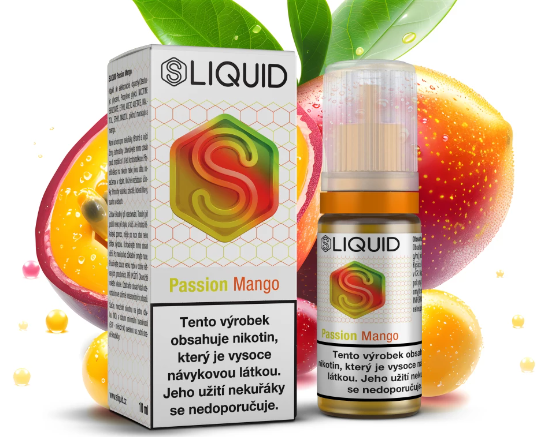 SLIQUID - Passion Mango (Marakuja a mango) 10ml Obsah nikotinu: 20 mg Marakuja a mango