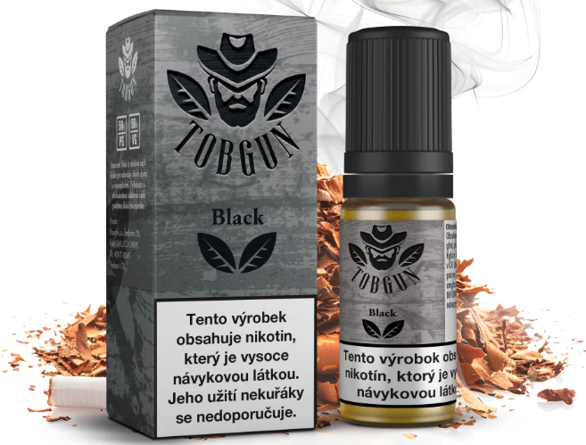 TobGun - BLACK 10ml Obsah nikotinu: 12 mg Black