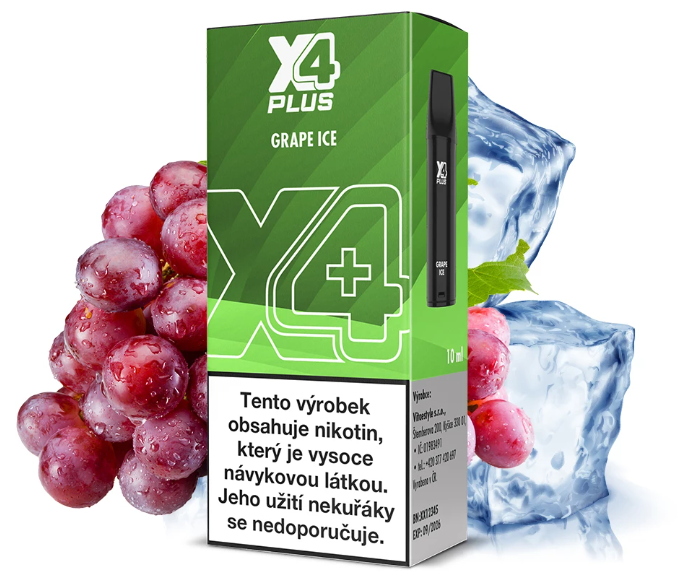 X4 Plus Pod - Grape Ice (Chladivé hroznové víno) Chladivé hroznové víno
