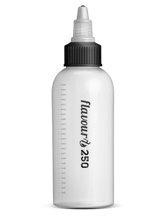 Prázdná lahvička Flavourit s twist uzávěrem a ryskou - 250ml