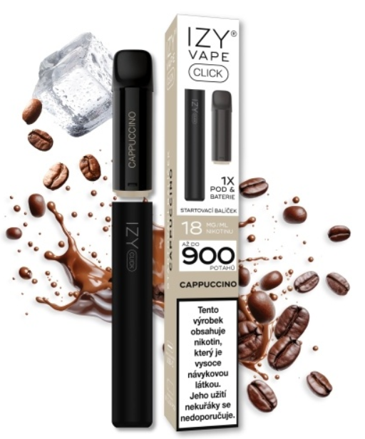 IZY VAPE IZY CLICK Starter Kit - Cappuccino 18mg Kapučíno