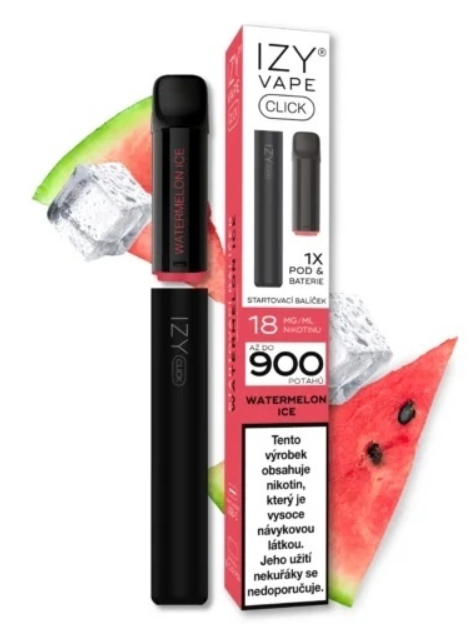 IZY VAPE IZY CLICK Starter Kit - Watermelon Ice (Chladivý meloun) 18mg Chladivý meloun