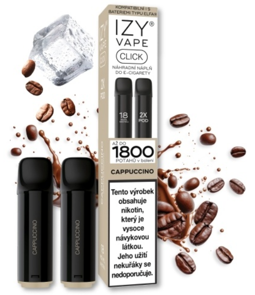 IZY VAPE IZY CLICK náplň Cappucino 2x2ml Kapučíno