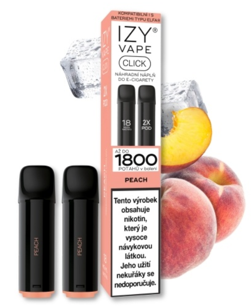 IZY VAPE IZY CLICK náplň Peach (Broskev) 2x2ml Broskev