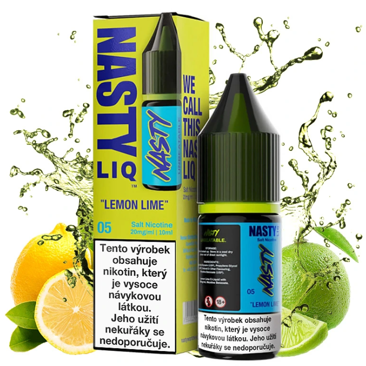 Nasty Juice Nasty LIQ Salt - Lemon Lime 10ml Obsah nikotinu: 20 mg Citron a limetka