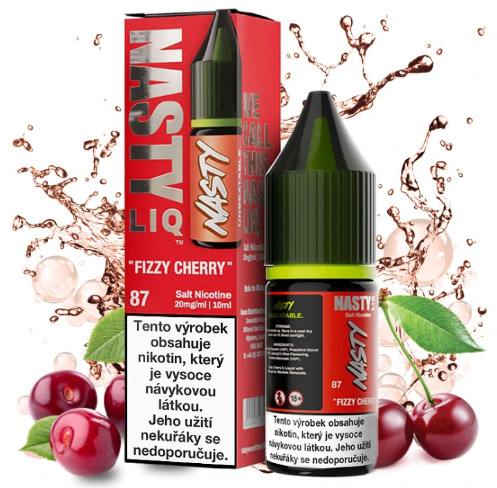 Nasty Juice Nasty LIQ Salt - Fizzy Cherry 10ml Obsah nikotinu: 20 mg Třešňová soda