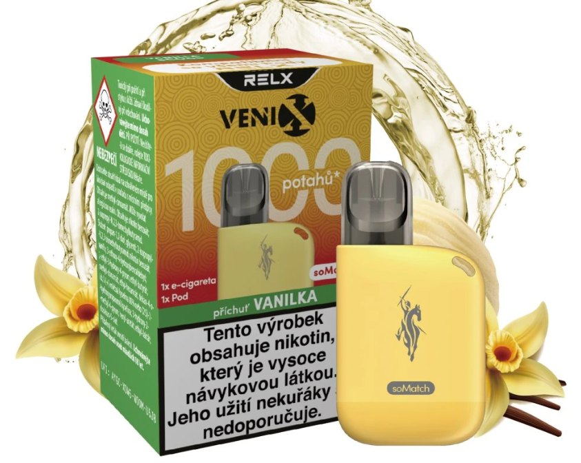 Venix VENIX-RELX soMatch Starter Kit Bright Yellow - Vanilla Scoop Vanilka