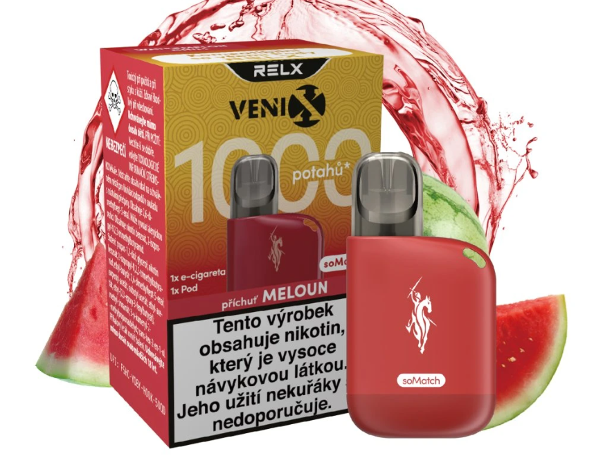 Venix VENIX-RELX soMatch Starter Kit Crimson Red - Watermelon Chill Vodní meloun
