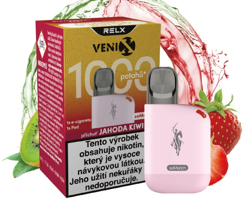 Venix VENIX-RELX soMatch Starter Kit Rose Pink - Strawberry Kiwi Jahoda a kiwi