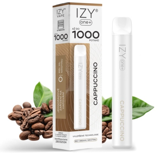 IZY VAPE IZY ONE+ jednorázová e-cigareta - Cappucino 0mg