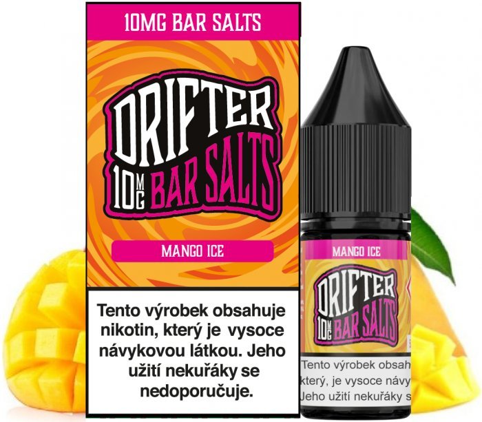 Juice Sauz Drifter Bar Salts - Mango Ice (Chladivé mango) 10ml Obsah nikotinu: 10 mg Chladivé mango