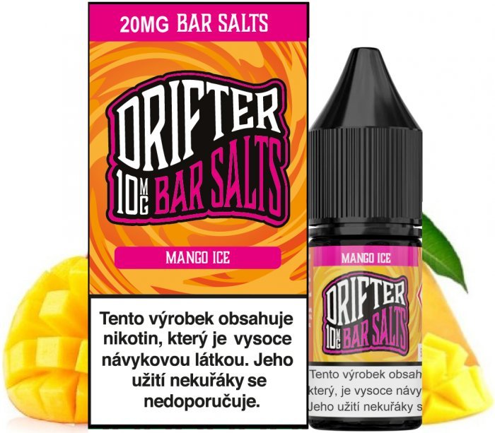 Juice Sauz Drifter Bar Salts – Mango Ice (Chladivé mango) 10ml Obsah nikotinu: 10 mg Chladivé mango