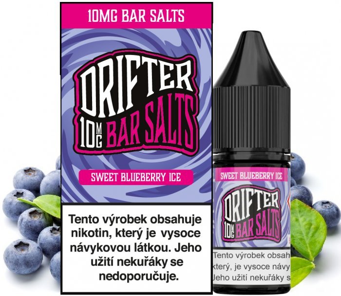 Juice Sauz Drifter Bar Salts - Sweet Blueberry Ice (Chladivá borůvka) 10ml Obsah nikotinu: 10 mg Chladivá borůvka