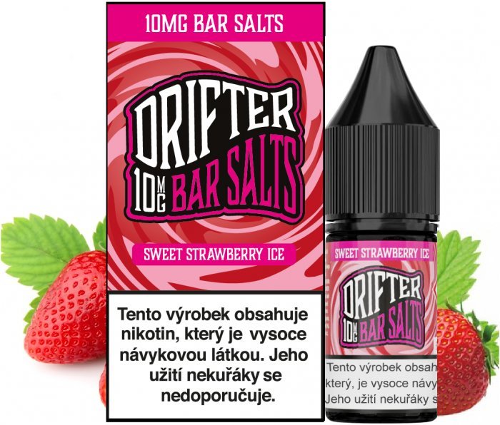 Juice Sauz Drifter Bar Salts - Sweet Strawberry Ice (Chladivá jahoda) 10ml Obsah nikotinu: 10 mg Chladivá jahoda