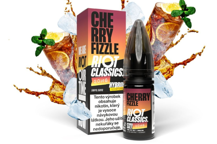 Riot Hybrid Salt Cherry Fizzle (Třešňový mix) 10ml Obsah nikotinu: 10 mg (obrázek 3)