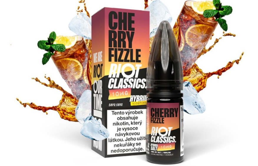 Riot Hybrid Salt Cherry Fizzle (Třešňový mix) 10ml Obsah nikotinu: 10 mg