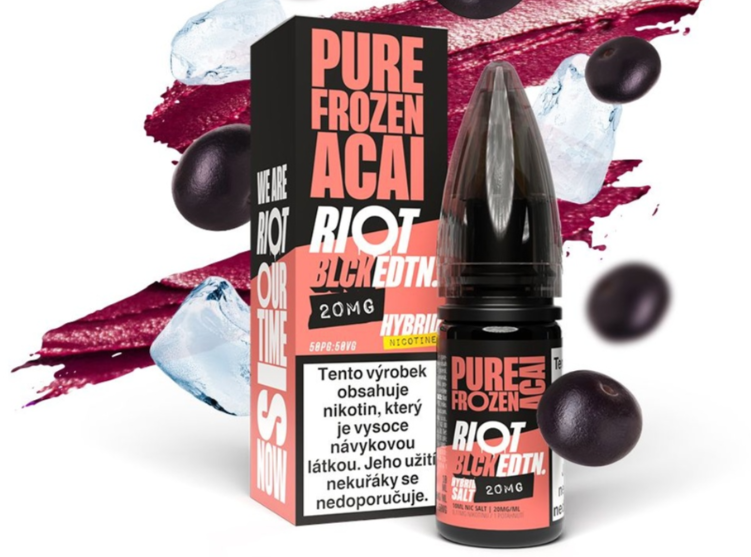 Riot Hybrid Salt Pure Frozen Acai (Ledové bobule acai) 10ml Obsah nikotinu: 5 mg (obrázek 3)