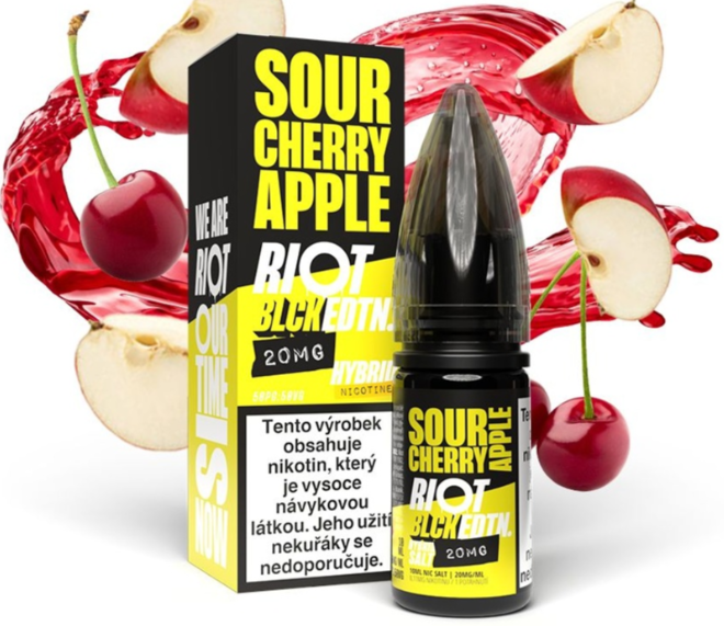 Riot Hybrid Salt Sour Cherry &amp; Apple (Třešeň &amp; zelené jablko) 10ml Obsah nikotinu: 10 mg (obrázek 3)