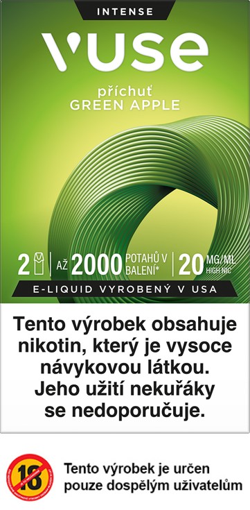 Vuse Pods náplň Green Apple 20 mg 2ks Zelené jablko