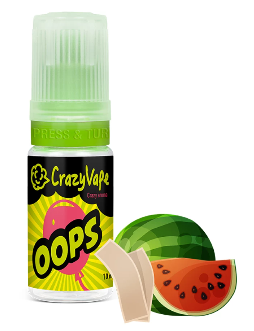 Příchuť CrazyVape - OOPS (Melounová žvýkačka) 10ml
