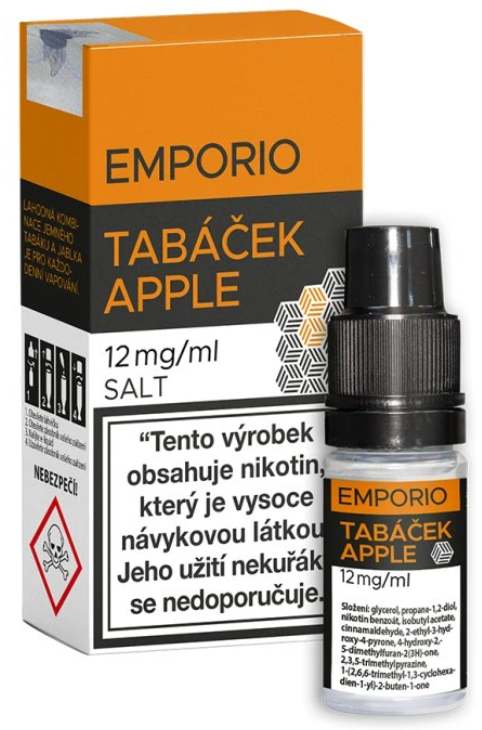 e-liquid EMPORIO Nic Salt Tabáček Apple 10ml Obsah nikotinu: 12 mg