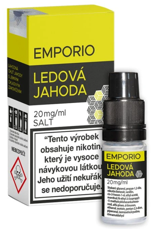 e-liquid EMPORIO Nic Salt Ledová Jahoda 10ml Obsah nikotinu: 12 mg