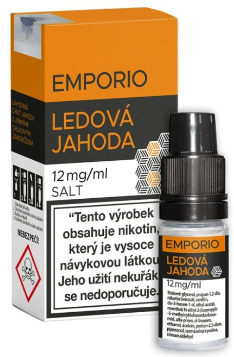 e-liquid EMPORIO Nic Salt Ledová Jahoda 10ml Obsah nikotinu: 12 mg