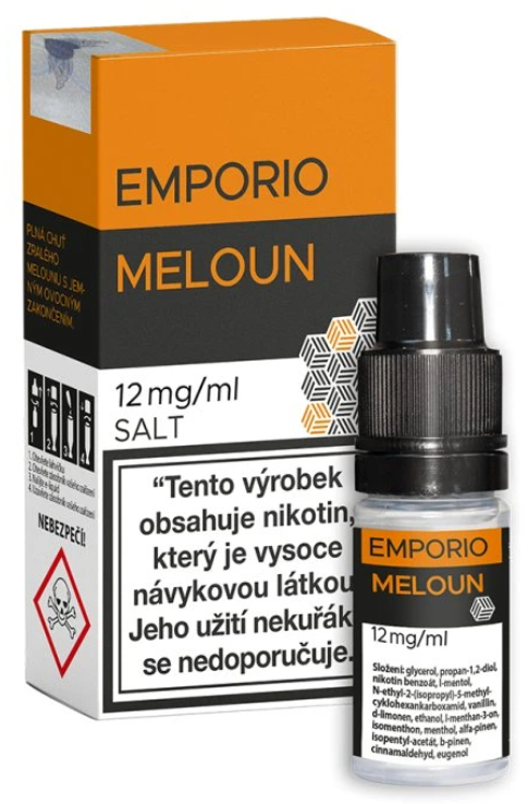 e-liquid EMPORIO Nic Salt Meloun 10ml Obsah nikotinu: 12 mg