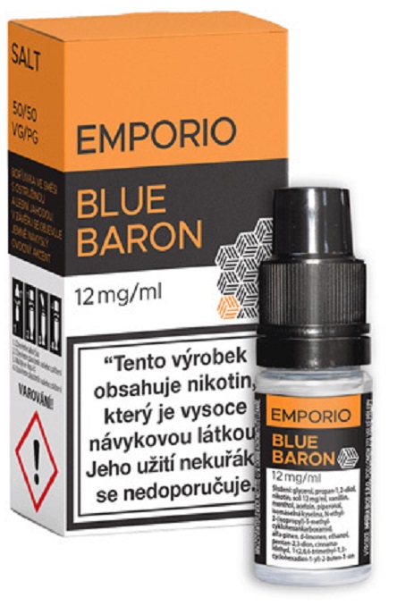 e-liquid EMPORIO Nic Salt Blue Baron 10ml Obsah nikotinu: 12 mg