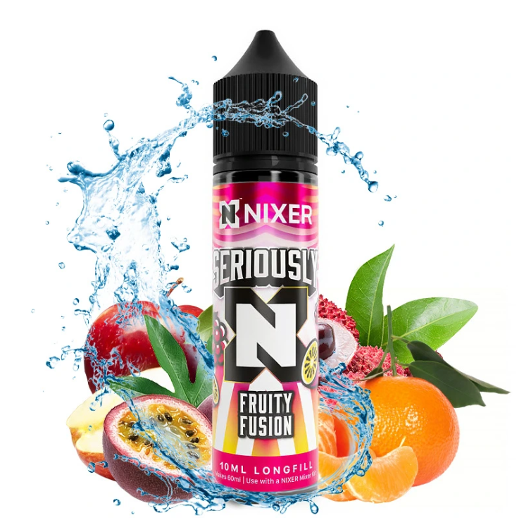 Nixer Seriously S&amp;V - Fruity Fusion (Mandarinka, marakuja, liči) 10ml