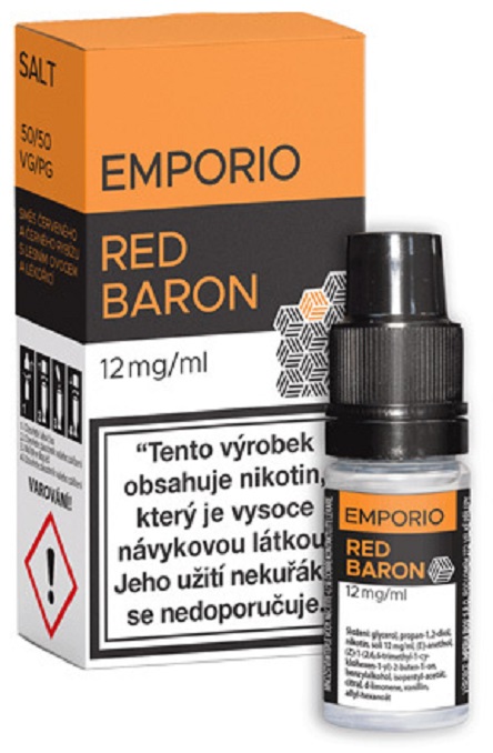 e-liquid EMPORIO Nic Salt Red Baron 10ml Obsah nikotinu: 12 mg