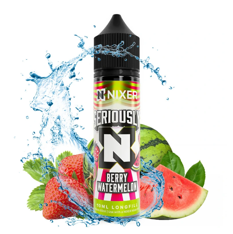 Nixer Seriously S&amp;V - Berry Watermelon (Jahoda a meloun) 10ml