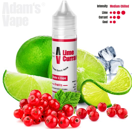 Příchuť Adams vape S&V: Lime Currant (Rybíz s limetkou na ledu) 10ml