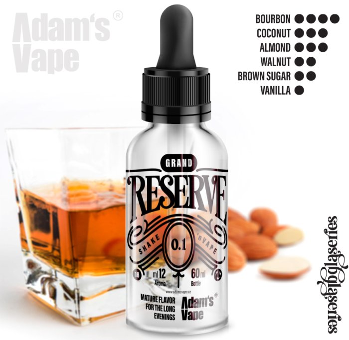 Příchuť Adams Vape S&V: Grand Reserve (Bourbon, ořech, vanilka, kokos) 10ml