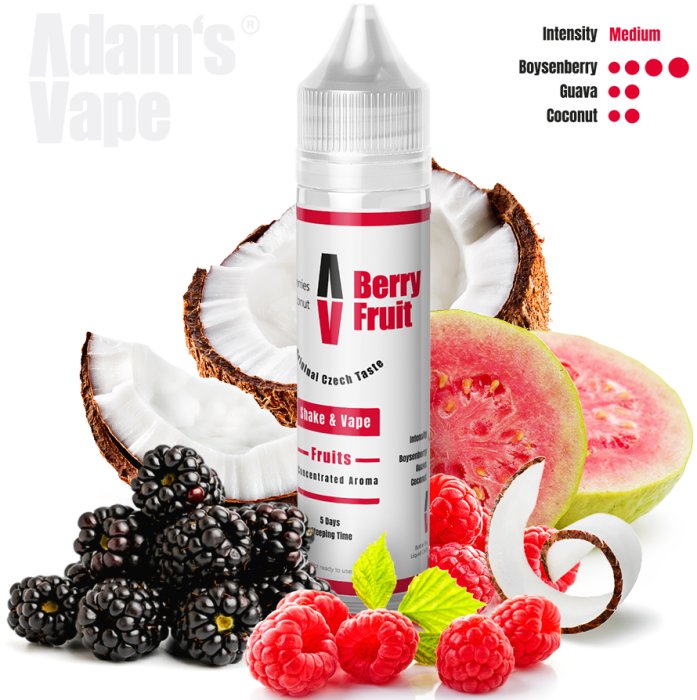Příchuť Adams Vape S&V: Berry Fruit (Bobulovité plody s kokosem) 10ml