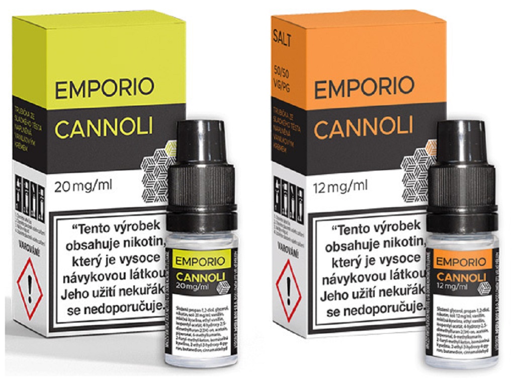 e-liquid EMPORIO Nic Salt Cannoli 10ml Obsah nikotinu: 20 mg